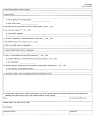 Form H4800 Fair Hearing Request Summary - Texas, Page 2