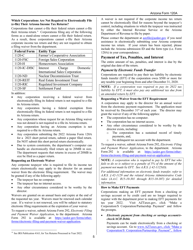 Instructions for Arizona Form 120A, ADOR10949 Arizona Corporation Income Tax Return (Short Form) - Arizona, Page 5
