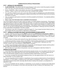 Form DOR82130 Petition for Review of Real Property Valuation - Arizona, Page 2
