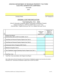 Form 82050 Electric Generation Companies Property Tax Form - Arizona, Page 14