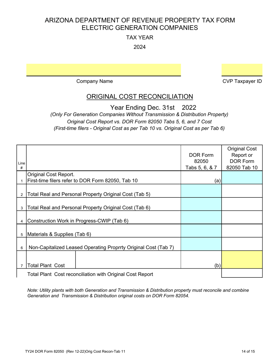 Form 82050 2024 Fill Out, Sign Online and Download Printable PDF, Arizona Templateroller