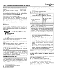 Instructions for Arizona Form 140, ADOR10413 Resident Personal Income Tax Form - Arizona