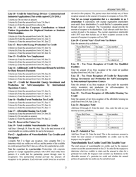 Instructions for Arizona Form 300, ADOR10128 Nonrefundable Corporate Tax Credits and Recapture - Arizona, Page 2