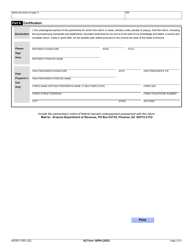 Arizona Form 165PA (ADOR11291) Arizona Partnership Adjustment - Federal Imputed Underpayment Assessment - Arizona, Page 3