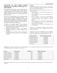 Instructions for Arizona Form 351, ADOR11222, Arizona Form 351-P, ADOR11248 - Arizona, Page 5