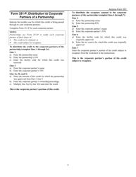 Instructions for Arizona Form 351, ADOR11222, Arizona Form 351-P, ADOR11248 - Arizona, Page 6