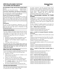 Instructions for Arizona Form 301, ADOR10127 Nonrefundable Individual Tax Credits and Recapture - Arizona