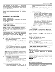 Instructions for Arizona Form 140NR, ADOR10413 Nonresident Personal Income Tax Return - Arizona, Page 18