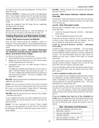 Instructions for Arizona Form 140NR, ADOR10413 Nonresident Personal Income Tax Return - Arizona, Page 22