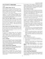 Instructions for Arizona Form 140NR, ADOR10413 Nonresident Personal Income Tax Return - Arizona, Page 8