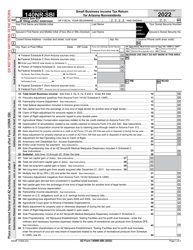 Document preview: Arizona Form 140NR-SBI (ADOR11408) Small Business Income Tax Return for Arizona Nonresidents - Arizona