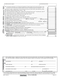 Arizona Form 140-SBI (ADOR11400) Small Business Income Tax Return for Arizona Full-Year Residents - Arizona, Page 2