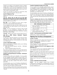 Instructions for Arizona Form 140-SBI, ADOR11400 Small Business Income Tax Return (Residents) - Arizona, Page 12