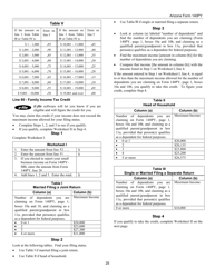 Instructions for Arizona Form 140PY, ADOR10149 Part-Year Resident Personal Income Tax Return - Arizona, Page 25