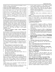 Instructions for Arizona Form 165, ADOR10343 Arizona Partnership Income Tax Return - Arizona, Page 10