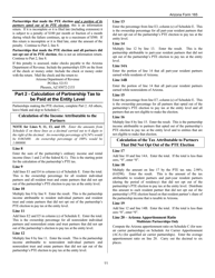 Instructions for Arizona Form 165, ADOR10343 Arizona Partnership Income Tax Return - Arizona, Page 11
