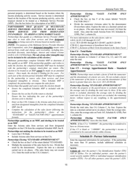 Instructions for Arizona Form 165, ADOR10343 Arizona Partnership Income Tax Return - Arizona, Page 15