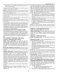 Instructions for Arizona Form 165, ADOR10343 Arizona Partnership Income Tax Return - Arizona, Page 19