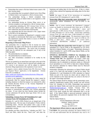 Instructions for Arizona Form 165, ADOR10343 Arizona Partnership Income Tax Return - Arizona, Page 4