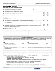 Arizona Form 141 AZ (ADOR10584) Arizona Fiduciary Income Tax Return - Arizona, Page 4