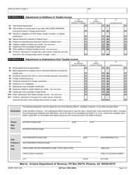 Arizona Form 120X (ADOR10341) Arizona Amended Corporation Income Tax Return - Arizona, Page 3