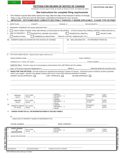 Form ADOR82130NC  Printable Pdf
