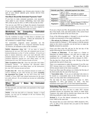 Instructions for Arizona Form 140ES, ADOR10575 Individual Estimated Income Tax Payment - Arizona, Page 2