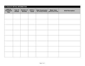 State Form 49832 Confined Feeding Operation Request for Approval Transfer - Indiana, Page 11