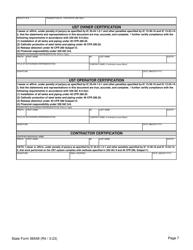 State Form 56548 Initial Registration for Underground Storage Tank Systems - Indiana, Page 9