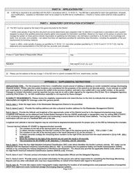 State Form 53050 Notice of Intent (Noi) Form General Npdes Permit Ing410000 for Onsite Residential Sewage Discharging Disposal Systems in Allen County, in - Indiana, Page 8