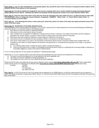 State Form 53050 Notice of Intent (Noi) Form General Npdes Permit Ing410000 for Onsite Residential Sewage Discharging Disposal Systems in Allen County, in - Indiana, Page 9