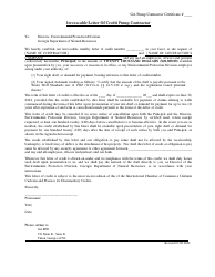 Performance Bond for Pump Contractor/Irrevocable Letter of Credit Pump Contractor - Georgia (United States), Page 2