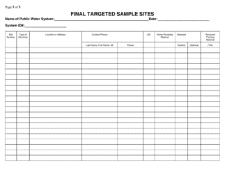 Final Targeted Sample Sites - Georgia (United States), Page 5