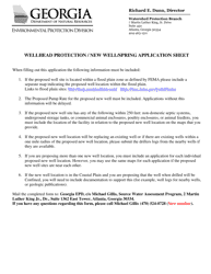 Wellhead Protection/New Well/Spring Application Sheet - Georgia (United States)
