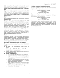 Instructions for Arizona Form 120/165EXT, ADOR10340 Application for Automatic Extension of Time to File Corporation, Partnership, and Exempt Organization Returns - Arizona, Page 4