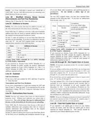 Instructions for Arizona Form 140X, ADOR10573 Individual Amended Income Tax Return for Forms 140, 140a, 140ez, 140nr and 140py - Arizona, Page 5