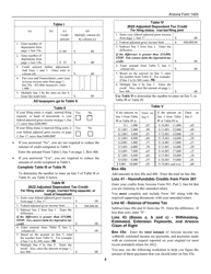 Instructions for Arizona Form 140X, ADOR10573 Individual Amended Income Tax Return for Forms 140, 140a, 140ez, 140nr and 140py - Arizona, Page 8