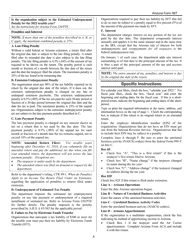 Instructions for Arizona Form 99T, ADOR10419 Arizona Exempt Organization Business Income Tax Return - Arizona, Page 4