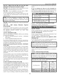 Instructions for Arizona Form 140NR-SBI, ADOR11408 Small Business Income Tax Return for Arizona Nonresidents - Arizona, Page 12