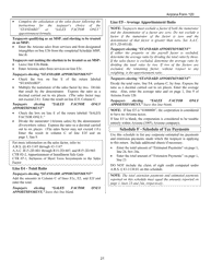 Instructions for Arizona Form 120, ADOR10336 Arizona Corporation Income Tax Return - Arizona, Page 21