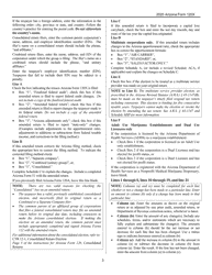 Instructions for Arizona Form 120X, ADOR10341 Arizona Amended Corporation Income Tax Return - Arizona, Page 3