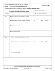 Form C/OH Candidate/Officeholder Campaign Finance Report - Texas, Page 10