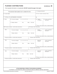 Form C/OH Candidate/Officeholder Campaign Finance Report - Texas, Page 6