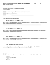 Plan Review Application for Foodservice Establishments - Stanly County, North Carolina, Page 3