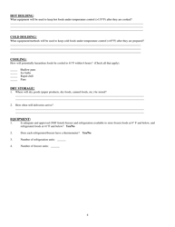 Plan Review Application for Foodservice Establishments - Stanly County, North Carolina, Page 4
