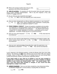 SCSO Form PA-1 Pre-application Information &amp; Personal History Statement - Stanly County, North Carolina, Page 7