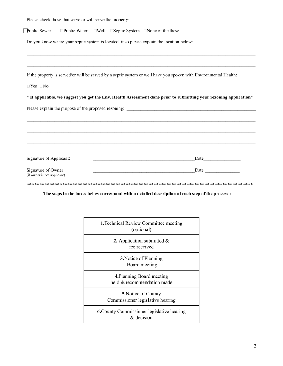 Stanly County, North Carolina Application for Zoning Map Amendment ...