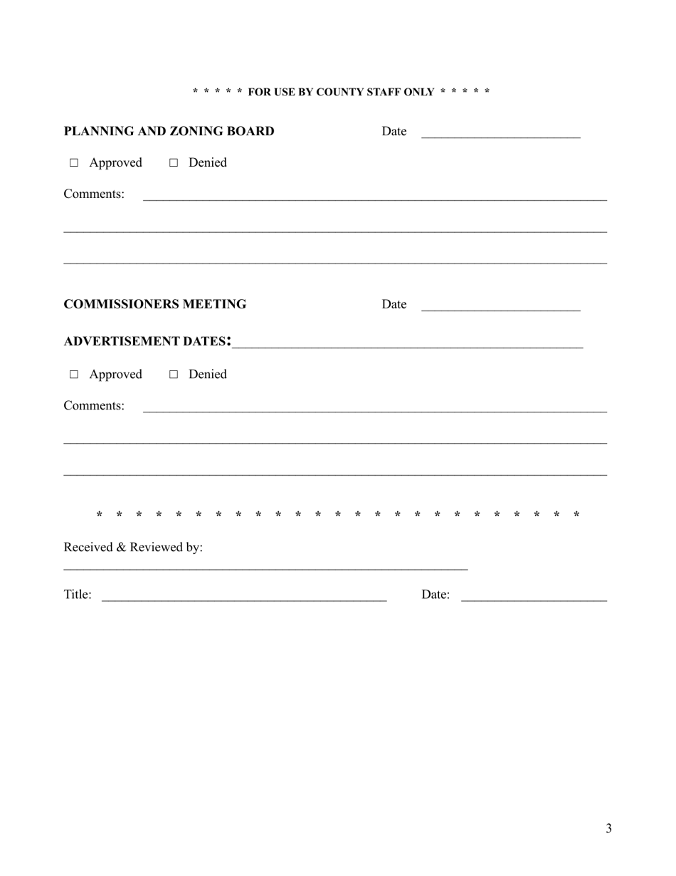 Application for Zoning Map Amendment - Stanly County, North Carolina, Page 3