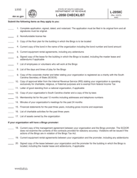 Document preview: Form L-2058 Application for Bingo License Nonprofit Organization - South Carolina