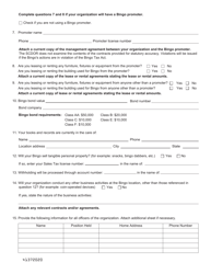 Form L-2058 Application for Bingo License Nonprofit Organization - South Carolina, Page 3